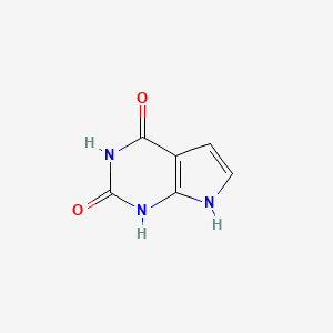 7H-Pyrrolo[2,3-d]pyrimidine-2,4-diol chemical structure (CAS 39929-79-8)