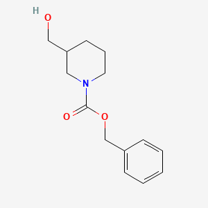 Benzyl 3-(hydroxymethyl)piperidine-1-carboxylate chemical structure (CAS 39945-51-2)