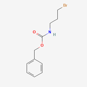 Benzyl (3-bromopropyl)carbamate chemical structure (CAS 39945-54-5)