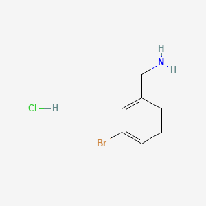 (3-Bromophenyl)methanamine hydrochloride chemical structure (CAS 39959-54-1)