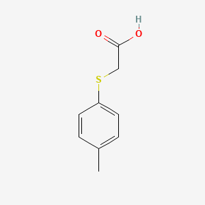 2-(p-Tolylthio)acetic acid chemical structure (CAS 3996-29-0)