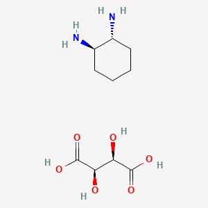 (1R,2R)-Cyclohexane-1,2-diamine (2R,3R)-2,3-dihydroxysuccinate chemical structure (CAS 39961-95-0)