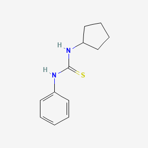 1-Cyclopentyl-3-phenylthiourea chemical structure (CAS 39964-24-4)