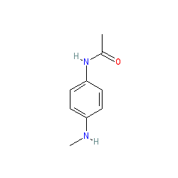N-[4-(Methylamino)phenyl]acetamide chemical structure (CAS 39970-48-4)