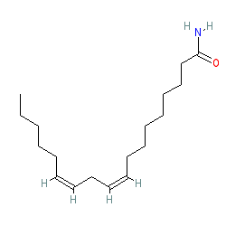 (9Z,12Z)-octadeca-9,12-dienamide chemical structure (CAS 3999-01-7)