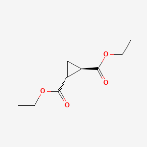 trans-Diethyl cyclopropane-1,2-dicarboxylate chemical structure (CAS 3999-55-1)