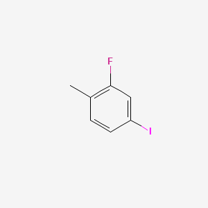2-Fluoro-4-iodo-1-methylbenzene chemical structure (CAS 39998-81-7)