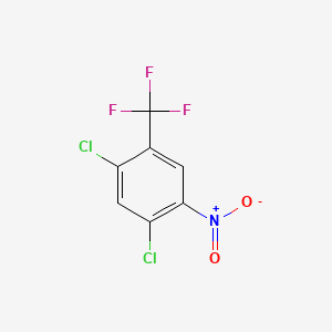 2,4-Dichloro-5-nitrobenzotrifluoride chemical structure (CAS 400-70-4)