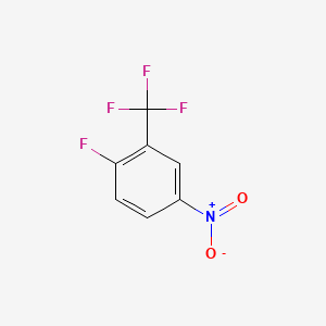 1-Fluoro-4-nitro-2-(trifluoromethyl)benzene chemical structure (CAS 400-74-8)