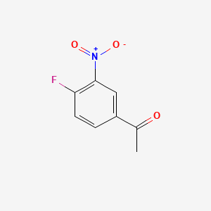 4'-Fluoro-3'-nitroacetophenone chemical structure (CAS 400-93-1)