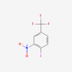 1-Iodo-2-nitro-4-(trifluoromethyl)benzene chemical structure (CAS 400-97-5)