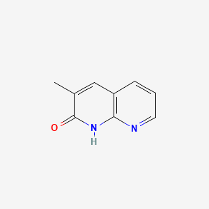 3-Methyl-1,8-naphthyridin-2(1H)-one chemical structure (CAS 40000-89-3)