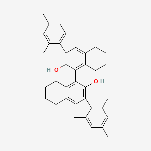 (R)-3,3'-Dimesityl-5,5',6,6',7,7',8,8'-octahydro-[1,1'-binaphthalene]-2,2'-diol chemical structure (CAS 400027-51-2)