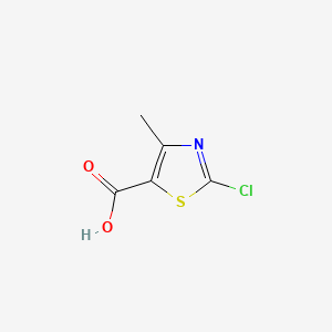 2-Chloro-4-methylthiazole-5-carboxylic acid chemical structure (CAS 40003-48-3)