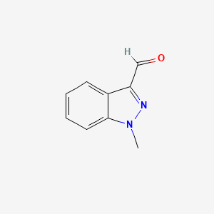 1-Methyl-1H-indazole-3-carbaldehyde chemical structure (CAS 4002-83-9)