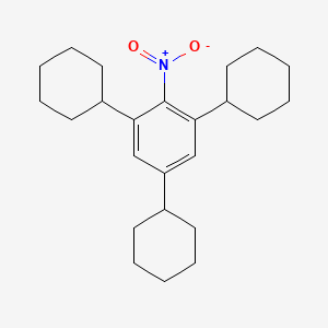 (2-Nitrobenzene-1,3,5-triyl)tricyclohexane chemical structure (CAS 40049-67-0)