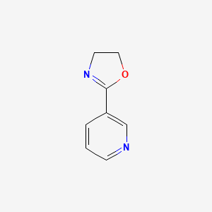 2-(Pyridin-3-yl)-4,5-dihydrooxazole chemical structure (CAS 40055-37-6)
