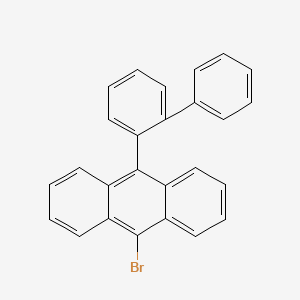9-([1,1'-Biphenyl]-2-yl)-10-bromoanthracene chemical structure (CAS 400607-16-1)