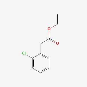 Ethyl 2-(2-chlorophenyl)acetate chemical structure (CAS 40061-54-9)