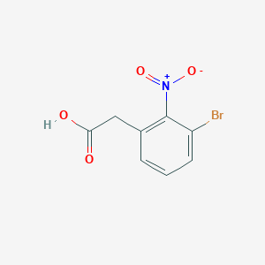 2-(3-Bromo-2-nitrophenyl)acetic acid chemical structure (CAS 400629-31-4)