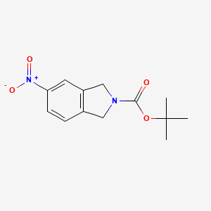 tert-Butyl 5-nitroisoindoline-2-carboxylate chemical structure (CAS 400727-63-1)