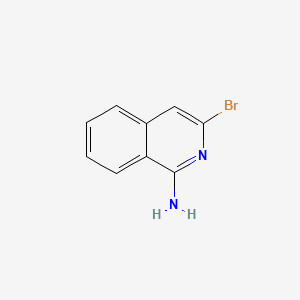 3-Bromoisoquinolin-1-amine chemical structure (CAS 40073-36-7)
