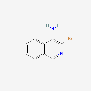 3-Bromoisoquinolin-4-amine chemical structure (CAS 40073-37-8)
