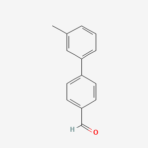 3'-Methyl-[1,1'-biphenyl]-4-carbaldehyde chemical structure (CAS 400744-83-4)