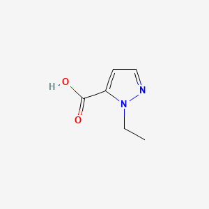 1-Ethyl-1H-pyrazole-5-carboxylic acid chemical structure (CAS 400755-43-3)