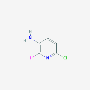 6-Chloro-2-iodopyridin-3-amine chemical structure (CAS 400777-06-2)