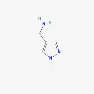 (1-Methyl-1H-pyrazol-4-yl)methanamine chemical structure (CAS 400877-05-6)