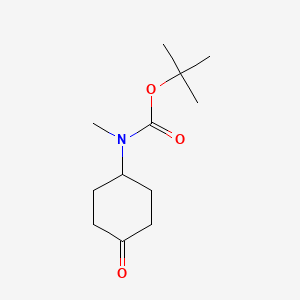 tert-Butyl methyl(4-oxocyclohexyl)carbamate chemical structure (CAS 400899-84-5)