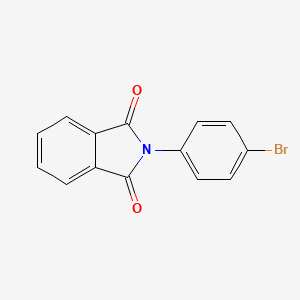 2-(4-Bromophenyl)isoindoline-1,3-dione chemical structure (CAS 40101-31-3)