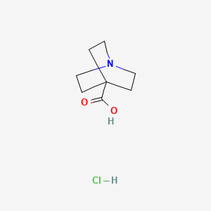 Quinuclidine-4-carboxylic acid hydrochloride chemical structure (CAS 40117-63-3)