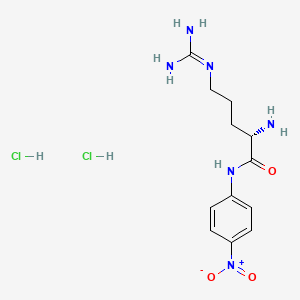 (S)-2-Amino-5-guanidino-N-(4-nitrophenyl)pentanamide dihydrochloride chemical structure (CAS 40127-11-5)