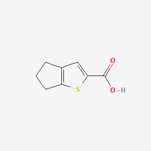 5,6-Dihydro-4H-cyclopenta[b]thiophene-2-carboxylic acid chemical structure (CAS 40133-06-0)