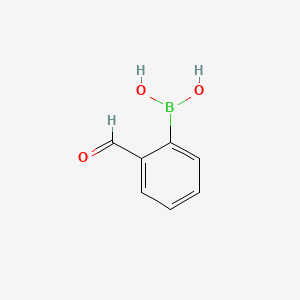 (2-Formylphenyl)boronic acid chemical structure (CAS 40138-16-7)