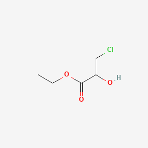 Ethyl 3-chloro-2-hydroxypropanoate chemical structure (CAS 40149-32-4)