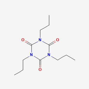 1,3,5-Tripropyl-1,3,5-triazinane-2,4,6-trione chemical structure (CAS 4015-16-1)