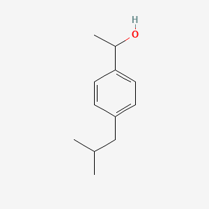 α-(4-Isobutylphenyl)ethanol chemical structure (CAS 40150-92-3)