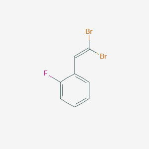 1-(2,2-Dibromovinyl)-2-fluorobenzene chemical structure (CAS 401514-42-9)