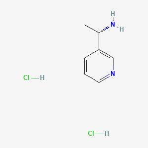 (S)-1-(Pyridin-3-yl)ethanamine dihydrochloride chemical structure (CAS 40154-84-5)