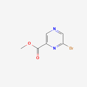 Methyl 6-bromopyrazine-2-carboxylate chemical structure (CAS 40155-34-8)