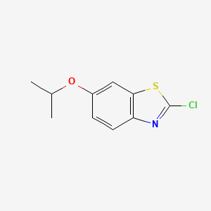2-Chloro-6-isopropoxybenzo[d]thiazole chemical structure (CAS 401567-29-1)