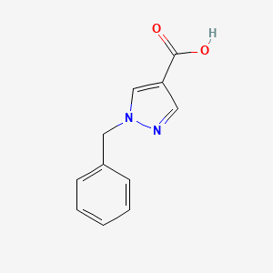 1-Benzyl-1H-pyrazole-4-carboxylic acid chemical structure (CAS 401647-24-3)