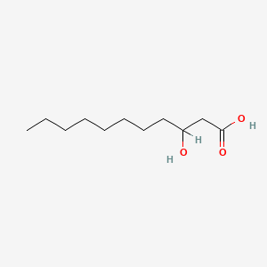 3-Hydroxyundecanoic acid chemical structure (CAS 40165-88-6)