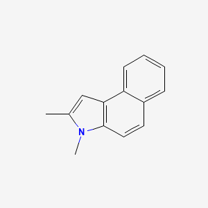 2,3-Dimethyl-3H-benzo[e]indole chemical structure (CAS 40174-39-8)