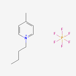 1-Butyl-4-methylpyridinium Hexafluorophosphate chemical structure (CAS 401788-99-6)