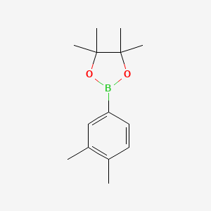 2-(3,4-Dimethylphenyl)-4,4,5,5-tetramethyl-1,3,2-dioxaborolane chemical structure (CAS 401797-00-0)