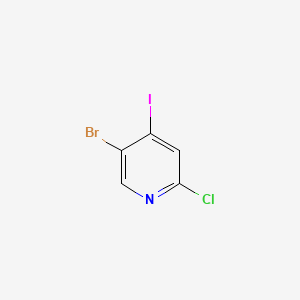 5-Bromo-2-chloro-4-iodopyridine chemical structure (CAS 401892-47-5)